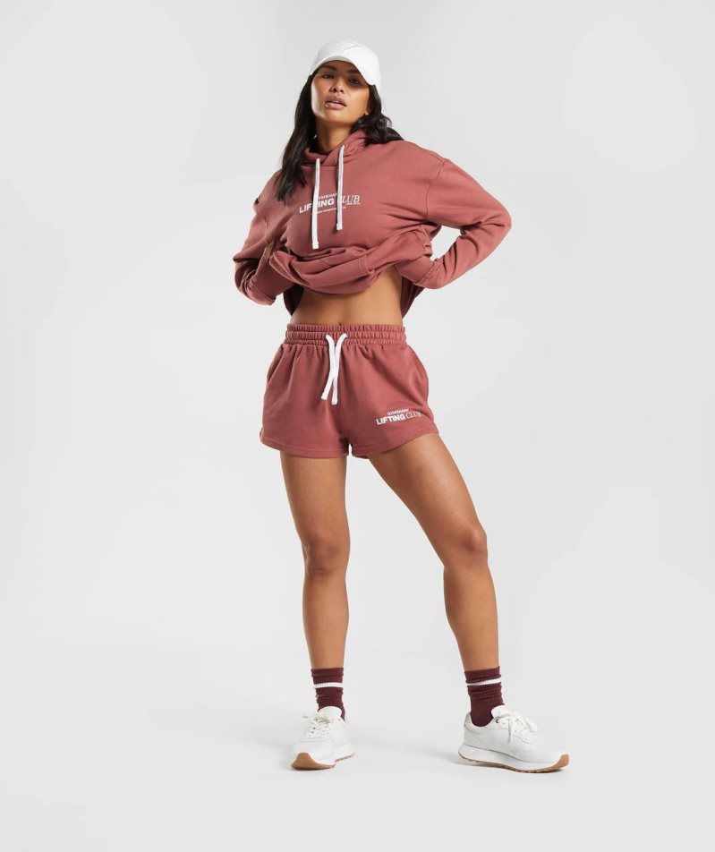 Women's Gymshark Social Club Shorts Rose | CA 7N135A